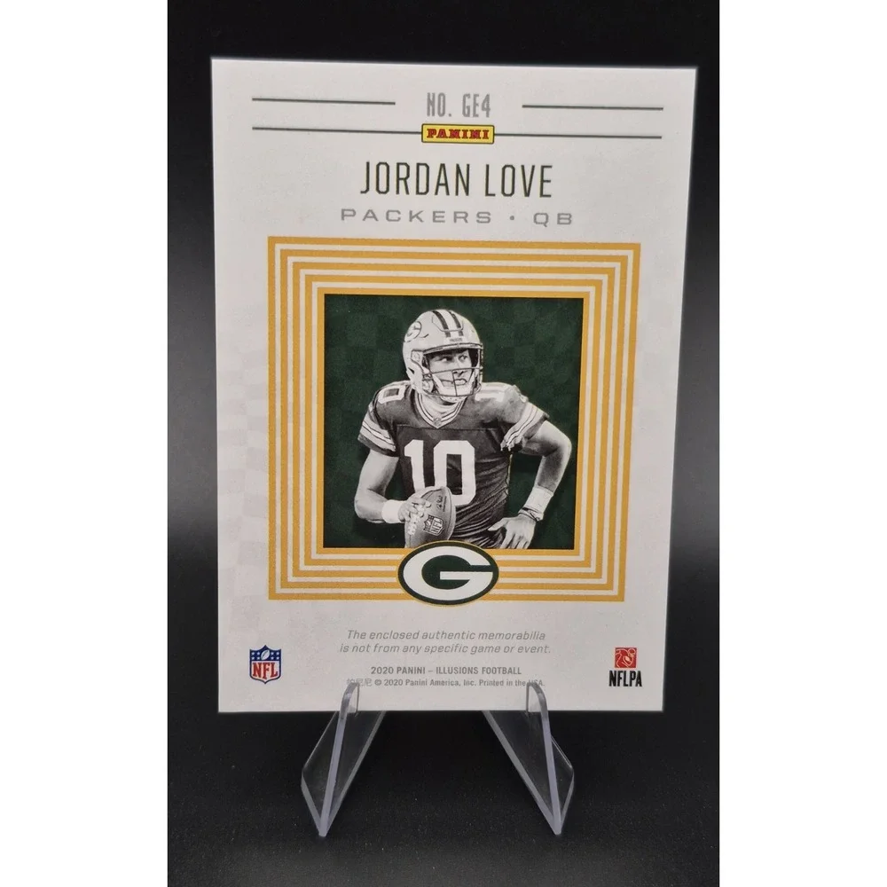 2020 Panini Illusions Jordan Love #GE4 Great Expectations‎ (RC) (MEM) Packers